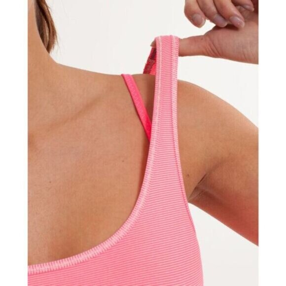 Lululemon Daily Tank Luon Womens Size 4 Wee Stripe Dune Flash - Picture 4 of 10